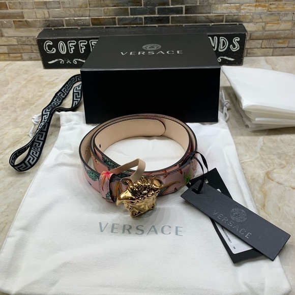 Versace La Medusa Tresor de la Mer Printed Belt - Picture 3 of 11
